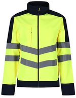 Regatta High Visibility Hi-Vis Softshell Jacke mit Taschen – Yellow/Navy