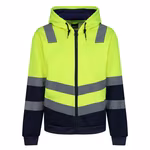 Regatta High Visibility Hochsichtbarer Fleece-Hoodie mit Kapuze, Orange/Navy S, RG6250 – Bild 3