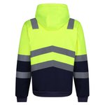 Regatta High Visibility Hochsichtbarer Fleece-Hoodie mit Kapuze, Orange/Navy S, RG6250 – Bild 4