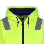 Regatta High Visibility Hochsichtbarer Fleece-Hoodie mit Kapuze, Orange/Navy S, RG6250 – Bild 5