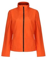 Regatta Professional Bedruckbare Softshell-Jacke Ablaze 2-lagig, Extreme Green/Black XL, RG628 – Magma Orange/Black