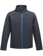 Regatta Professional Bedruckbare Softshell-Jacke Ablaze 2-lagig, Extreme Green/Black XL, RG628 – Navy/French Blue