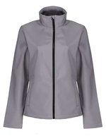 Regatta Professional Bedruckbare Softshell-Jacke Ablaze 2-lagig, Extreme Green/Black XL, RG628 – Rock Grey/Black