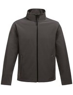 Regatta Professional Bedruckbare Softshell-Jacke Ablaze 2-lagig, Extreme Green/Black XL, RG628 – Seal Grey (Solid)/Black