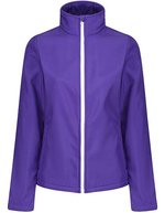 Regatta Professional Softshell-Jacke mit Druckoption für Damen, Navy/French Blue 46 (20), RG629 – Vibrant Purple/Black