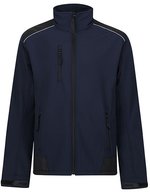 Regatta Professional Strapazierfähige Softshell Arbeitsjacke mit Futter, Seal Grey (Solid)/Black S, RG651 – Navy/Black