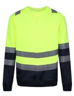 Regatta High Visibility Hochsichtbares Sweatshirt mit Reflektoren, Orange S, RG6560 – Jaune