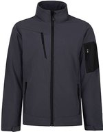 Regatta Professional Softshell-Jacke Arcola mit 3-Lagen-Membran, Black/Seal Grey (Solid) XL, RG674 – Seal Grey (Solid)/Black