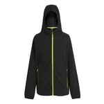 Regatta Professional Navigate Kapuzen-Fleecejacke mit Reißverschluss, Black/Seal Grey S, RG690 – Nero/Lime