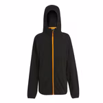 Regatta Professional Navigate Hooded Fleece Jacket with Zip, Black/Seal Grey S, RG690 – Black/Orange Pop