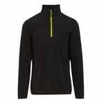 Regatta Professional Navigate Half Zip Fleece Pullover Herren, Black/Classic Red S, RG691 – Black/Lime
