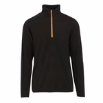 Regatta Professional Navigate Half Zip Fleece Pullover Herren, Black/Classic Red S, RG691 – Black/Orange Pop