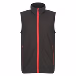 Regatta Professional Fleece Bodywarmer with Stretch Trims, Black/Classic Red S, RG695 – image 3