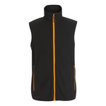 Regatta Professional Fleece Bodywarmer mit Stretch-Einfassungen, Black/Classic Red S, RG695 – Black/Orange Pop