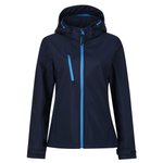 Regatta Professional Softshell-Jacke 3-lagig mit Kapuze für Damen, Black/Black 46 (20), RG702 – Bild 3