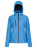 Regatta Professional Softshell-Jacke 3-lagig mit Kapuze für Damen – French Blue/Navy