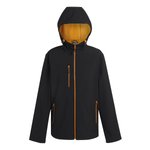 Regatta Professional Navigate 2-Layer Softshelljacke mit Kapuze, Black/Classic Red S, RG705 – Bild 3