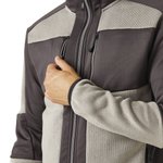 Regatta Professional E-volve Knit Effect Stretch Midlayer Jacke, Ash (Heather)/Black XS, RG720 – Bild 5