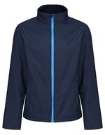 Regatta Professional Umweltfreundliche Softshell-Jacke aus Recyclingmaterial, Black/Black XS, RG728 – Navy/French Blue