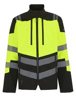 Hi-Vis X-Pro 3 Layer Softshell Jacket (Class 2) – Black/Yellow
