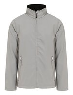 Regatta Professional Ascender 2-Layer Softshell-Jacke mit Fleecefutter, Navy/Classic Red S, RG762 – Mineral Grey/Black