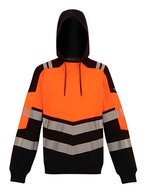 Hi-Vis X-Pro Hoodie (Class 2) – Black/Orange