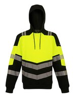 Hi-Vis X-Pro Hoodie (Class 2) – Black/Yellow