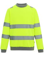 Hi-Vis Pro Contract Crew Neck Sweatshirt – Yellow