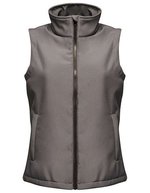 Regatta Professional Softshell-Weste mit Druckoption für Damen, Black/Black 36 (10), RG845 – Phoque Gris/Noir