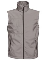Men´s Octagon II Printable Softshell Bodywarmer – Seal Grey (Solid)/Black