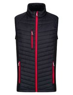Navigate Hybrid Bodywarmer mit Stretchseiten – Black/Classic Red