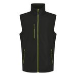 Regatta Professional 2-Layer Softshell Bodywarmer mit Fleecefutter, Black/Lime XL, RG915 – Bild 3