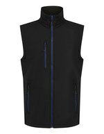 Regatta Professional 2-Layer Softshell Bodywarmer mit Fleecefutter, Black/Lime XL, RG915 – Black/New Royal