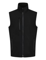 Regatta Professional 2-Layer Softshell Bodywarmer mit Fleecefutter, Black/Lime XL, RG915 – Black/Seal Grey