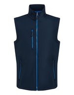 Regatta Professional 2-Layer Softshell Bodywarmer mit Fleecefutter, Black/Lime XL, RG915 – Navy/French Blue
