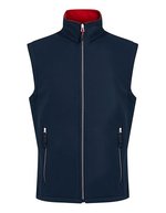 Regatta Professional Ascender 2-Layer Softshell Bodywarmer Fleece, Navy/Classic Red S, RG925 – Navy/Classic Red