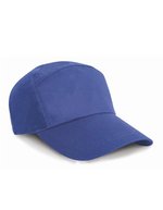Result Headwear 7-Panel Baumwoll-Werbemütze mit Verschluss, Black One Size, RH02 – Royal