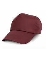 Result Headwear Baumwoll-Cap mit 5-Panel-Design – Burgundy