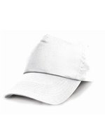 Result Headwear Baumwoll-Cap mit 5-Panel-Design, Navy Regular, RH05 – White