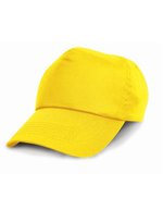 Result Headwear Baumwoll-Cap mit 5-Panel-Design, Navy Regular, RH05 – Yellow