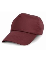 Result Headwear Junior Baumwollcap mit 5-Panel-Design – Burgundy