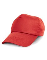 Result Headwear Junior Baumwollcap mit 5-Panel-Design, Black One Size, RH05J – Red