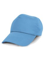 Result Headwear Junior Baumwollcap mit 5-Panel-Design, Black One Size, RH05J – Sky