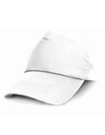 Result Headwear Junior Baumwollcap mit 5-Panel-Design, Black One Size, RH05J – White