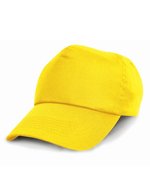 Result Headwear Junior Baumwollcap mit 5-Panel-Design, Black One Size, RH05J – Yellow