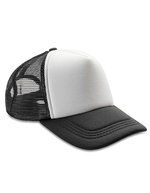 Result Headwear Detroit ½ Mesh Trucker Cap, Snapback – Black/White
