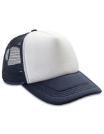Result Headwear Detroit ½ Mesh Trucker Cap, Snapback – Navy/White
