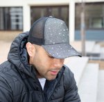 Result Headwear New York Sparkle Cap mit Pferdeschwanzöffnung, Baby Pink One Size, RH090 – Bild 5