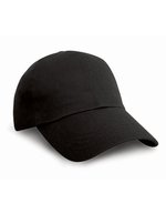 Result Headwear Heavy Cotton Drill Pro Style Cap – Black