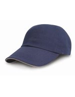 Result Headwear 6-Panel Kappe aus Heavy Cotton – Navy/Putty